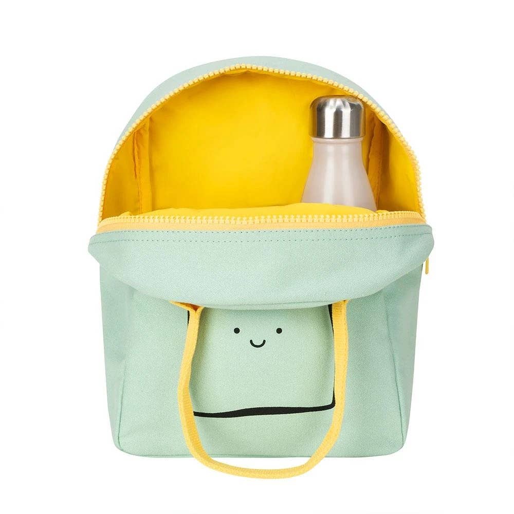 Zipper Lunch Bag - Happy Bread / Mint by Fluf