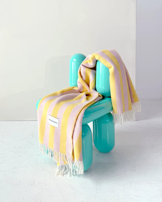 Candy Wrap Blanket - Pink Yellow by Maison Deux