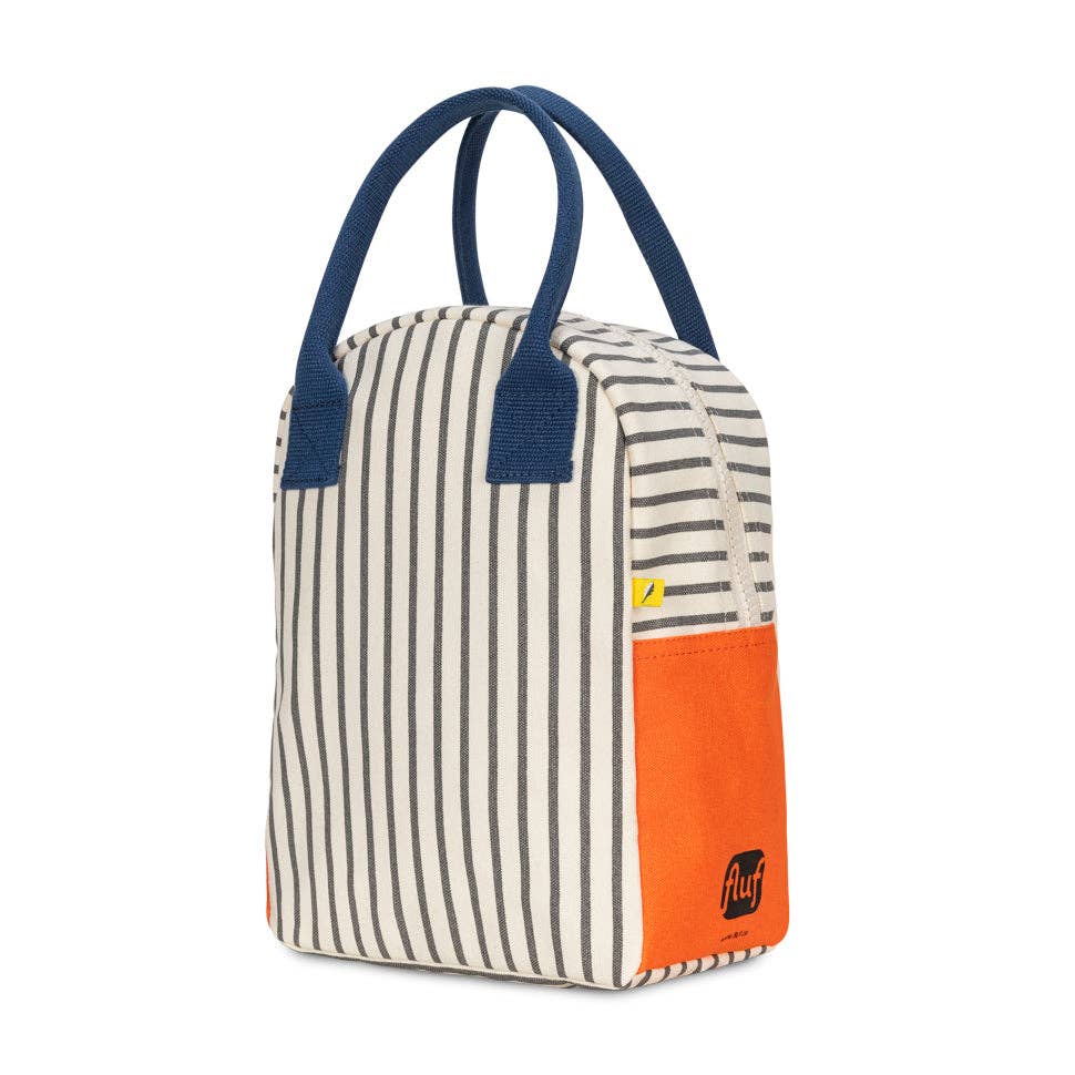 Zipper Lunch - Pencil Stripe Nautical by Fluf