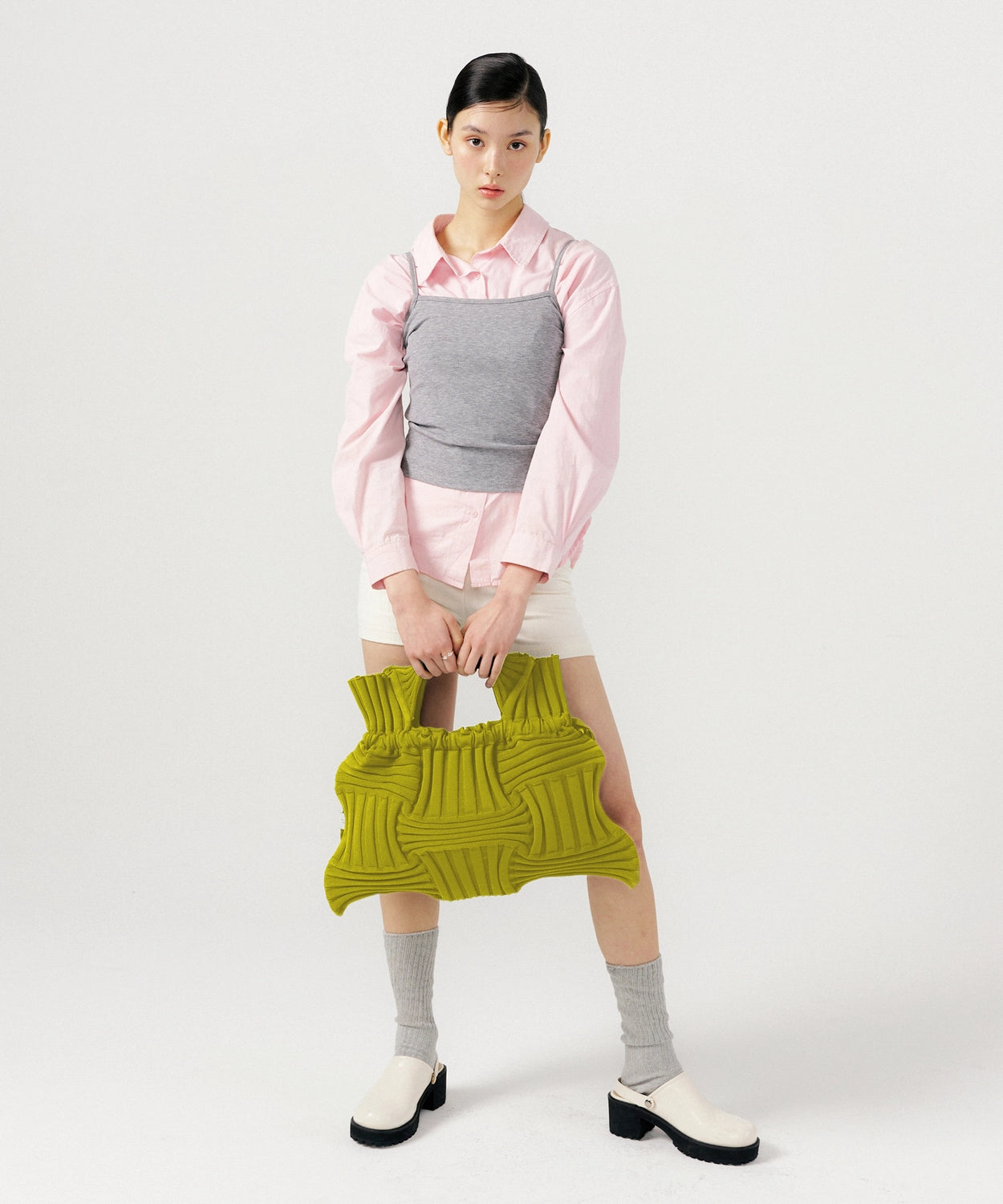 Big Bow Bag - Olive by PleatsMama