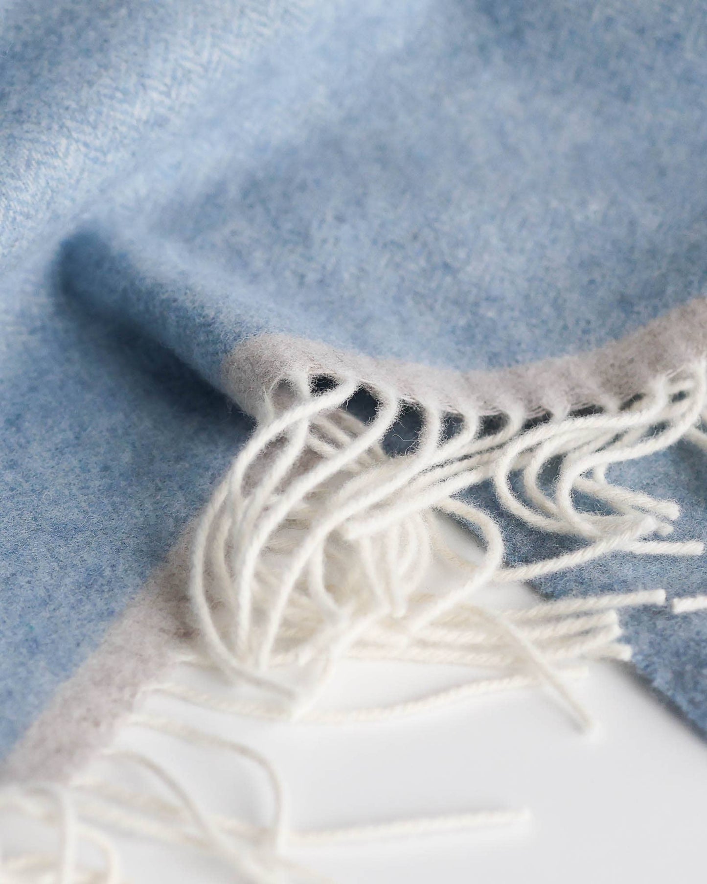 Soft Cashmere & Merino Wool Throw Blanket - Milano Blue by MoST