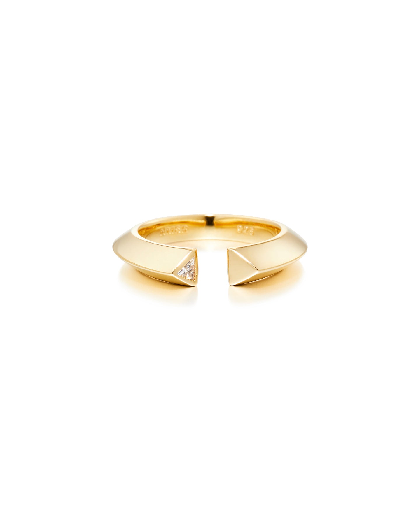 Edged Triangle Ring #3491 by Numbering