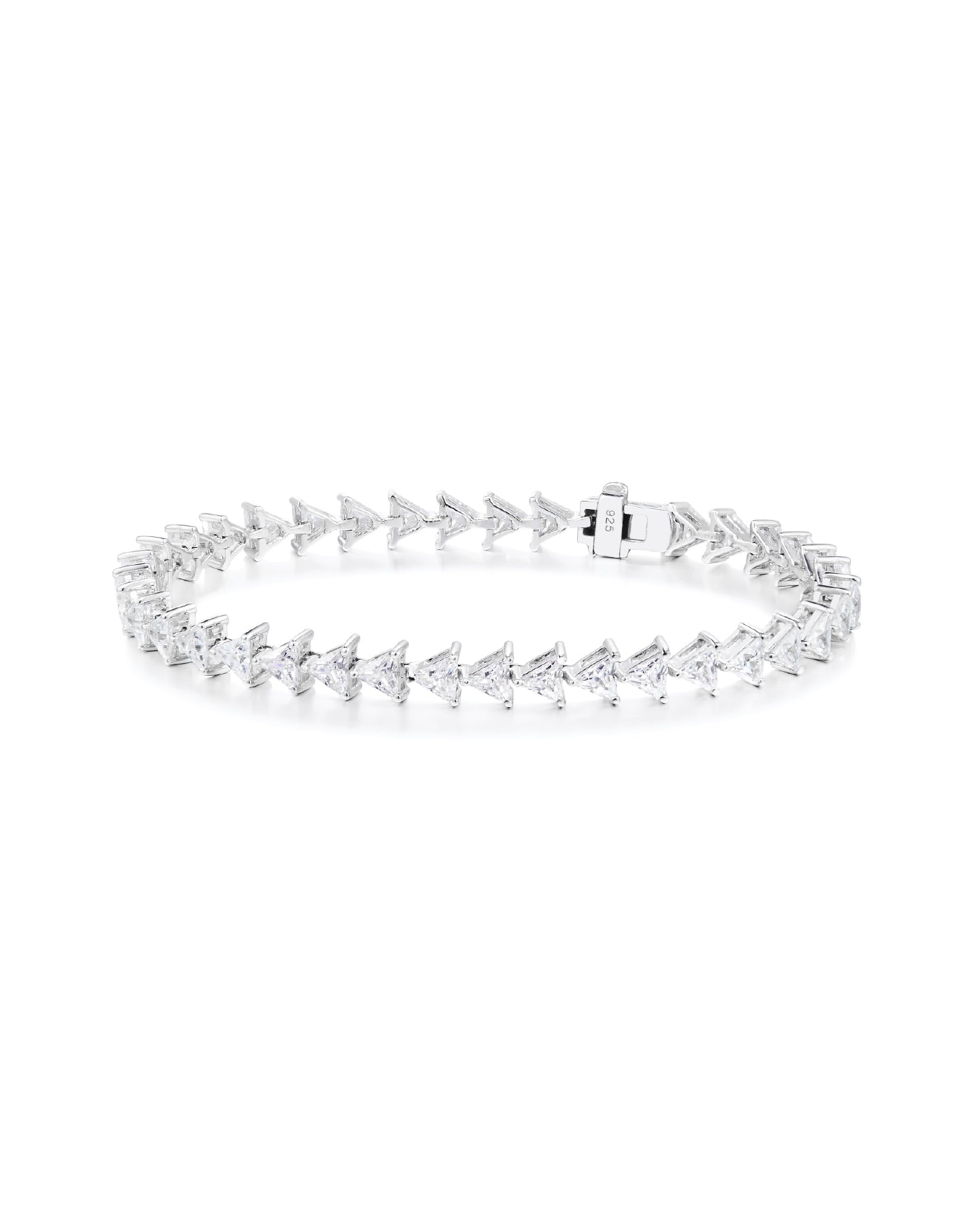 Triangle N-dia Tennis Bracelet #3990  by Numbering