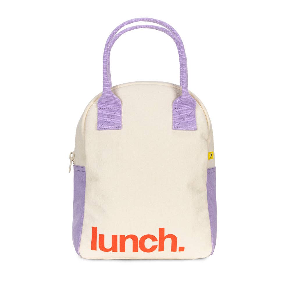 Zipper Lunch - 'Lunch.' Lavender Poppy by Fluf