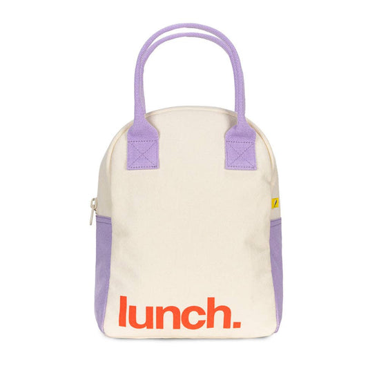 Zipper Lunch - 'Lunch.' Lavender Poppy by Fluf
