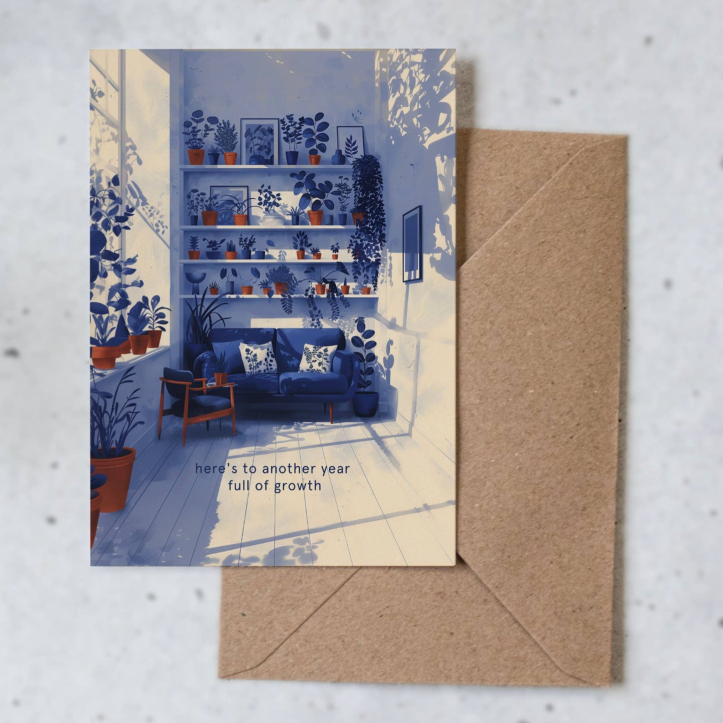 Another Year Full Of Growth| Birthday Card |New year's Card: Kraft paper