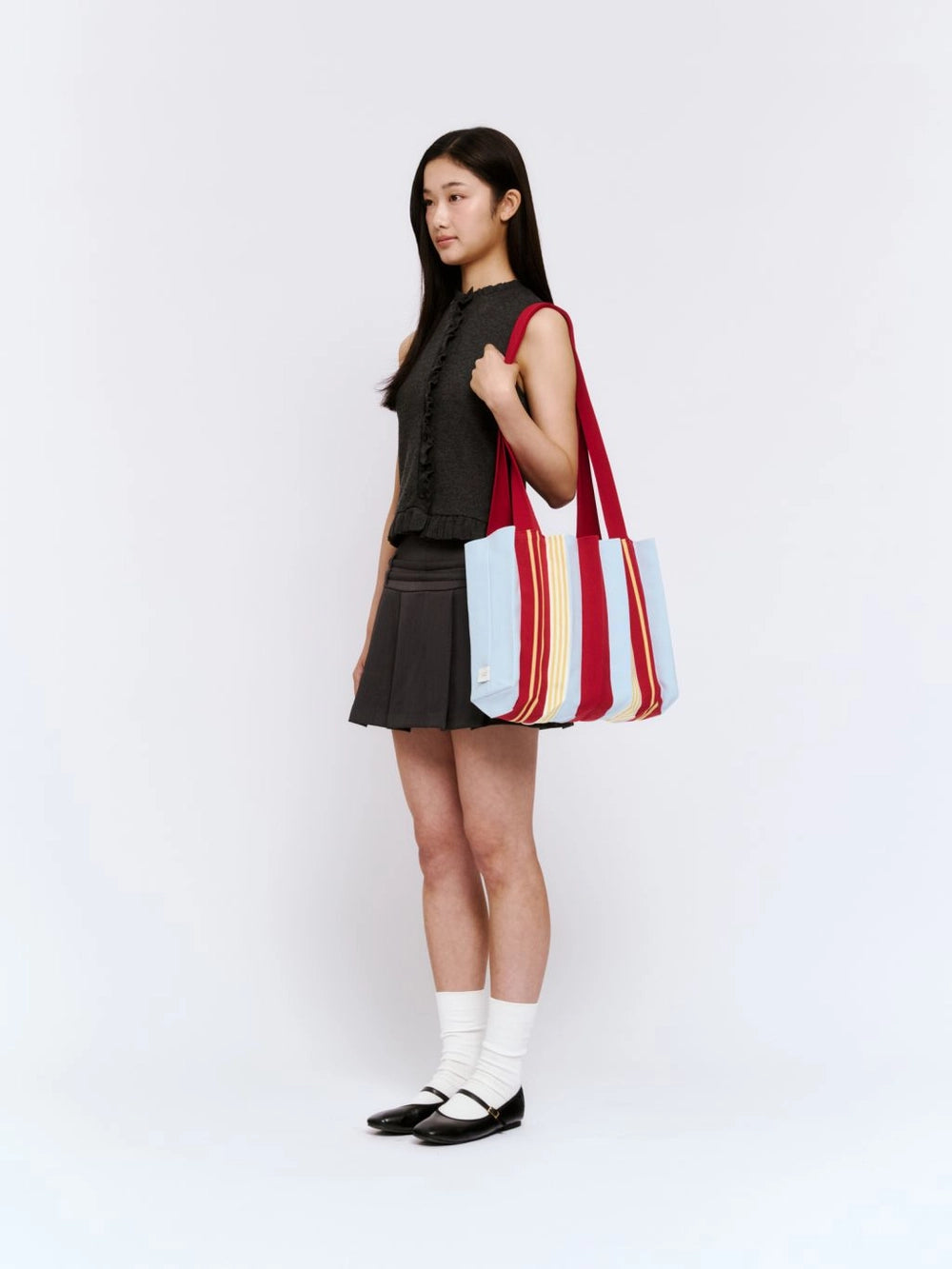 New 2Way Shopper Bag  - Poppy Red by PleatsMama
