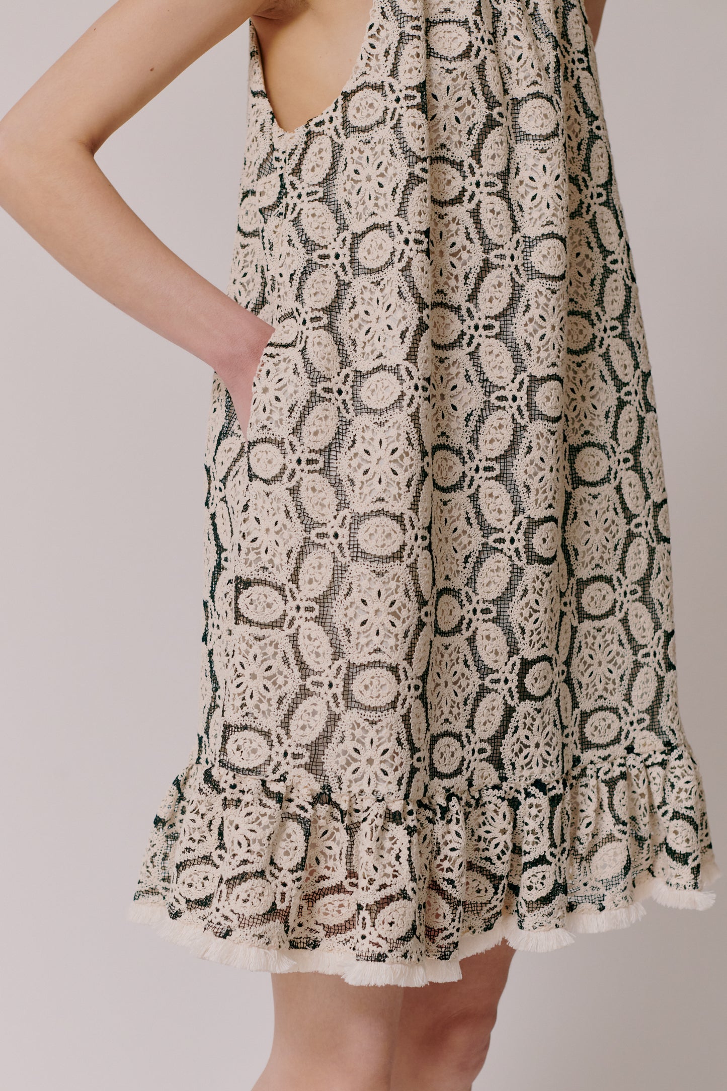 Emilie Dress - Creme Embroidered by Hofmann Copenhagen