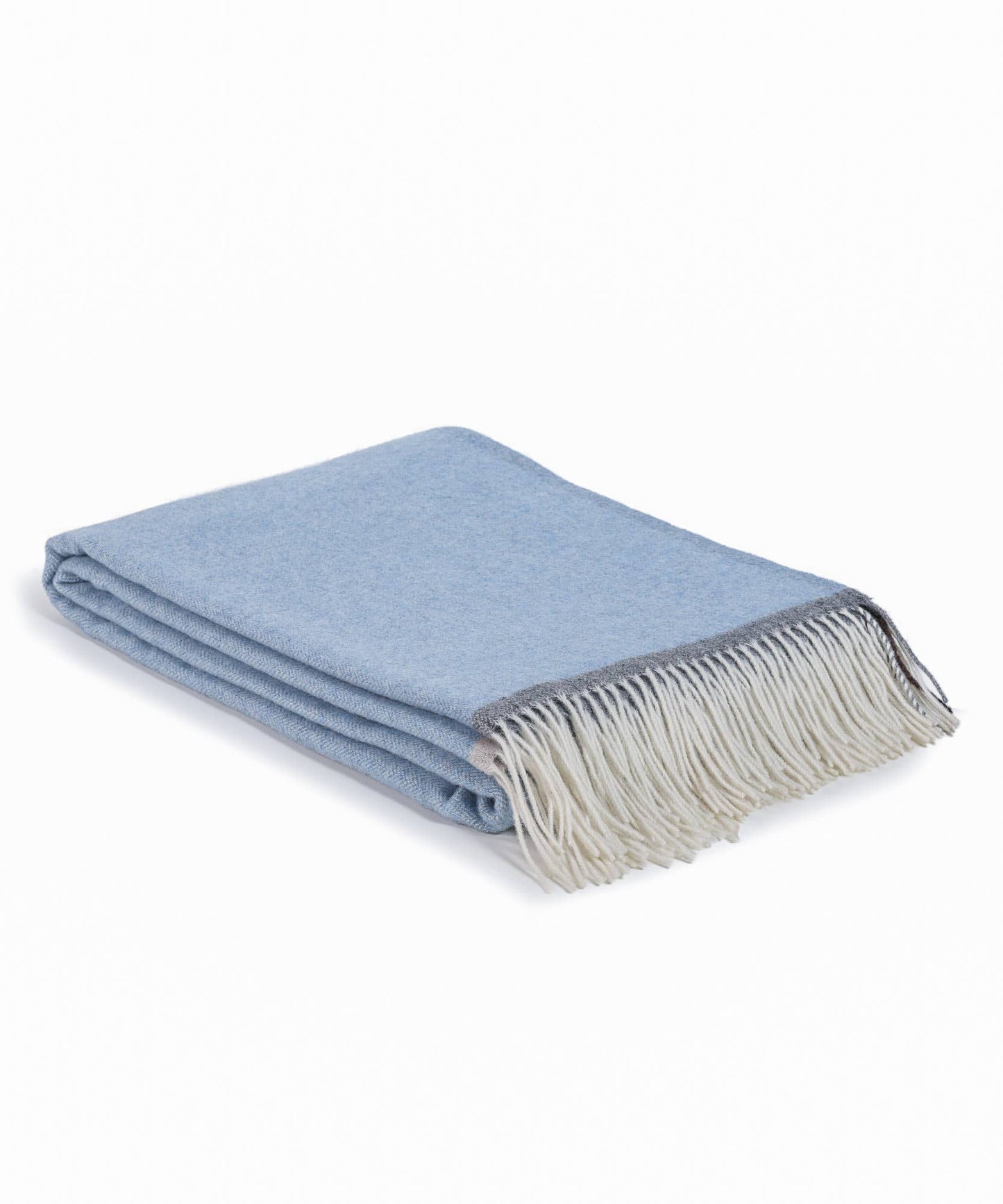 Soft Cashmere & Merino Wool Throw Blanket - Milano Blue by MoST