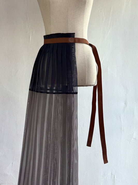Soojka Half Aprons - Navy/Rush by Troa - PRE-ORDER