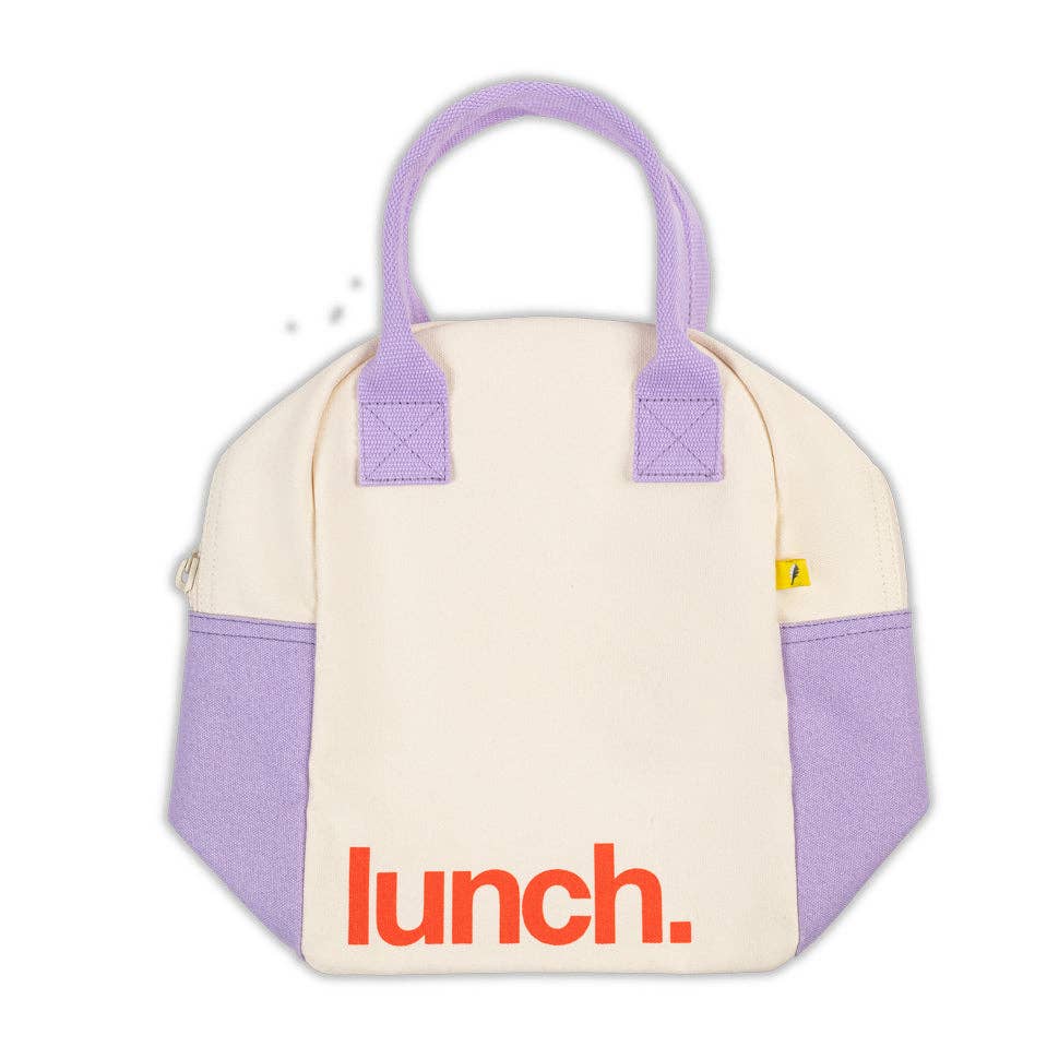 Zipper Lunch - 'Lunch.' Lavender Poppy by Fluf