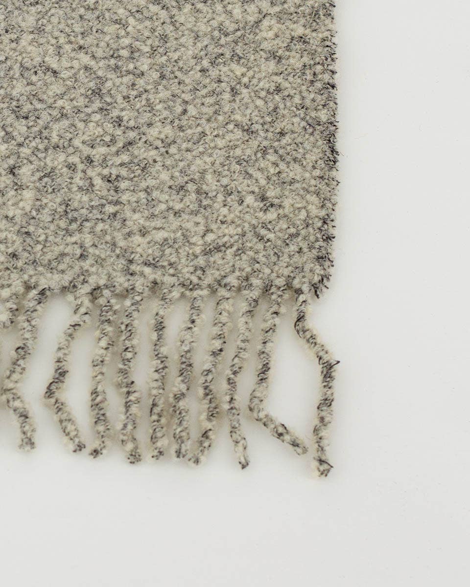 Wool Bouclé Throw Blanket  - Paris ivory by MoST