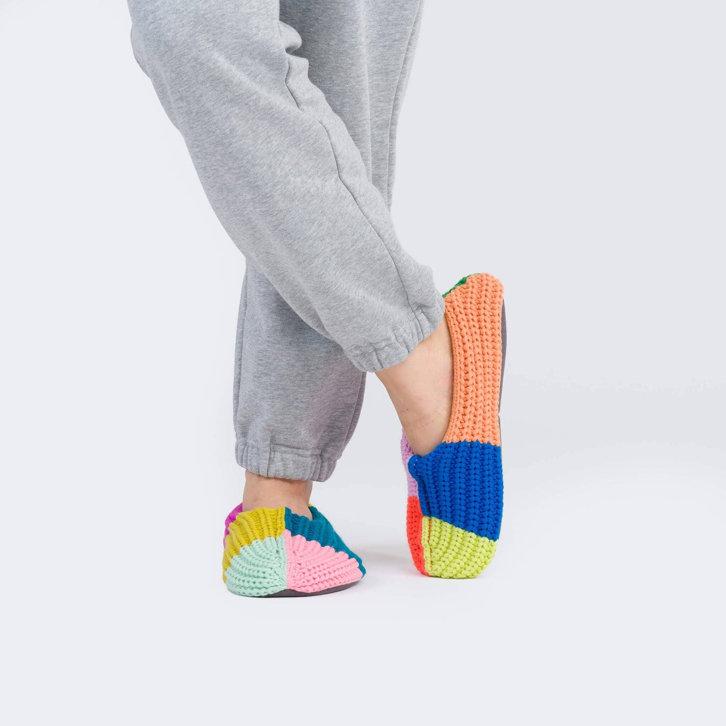 Mismatch Rib Slippers: Desert / M/L - W 8-10