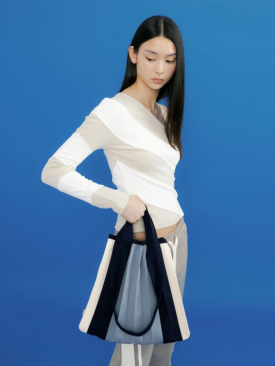 New 2Way Shopper Bag  - Blue by PleatsMama
