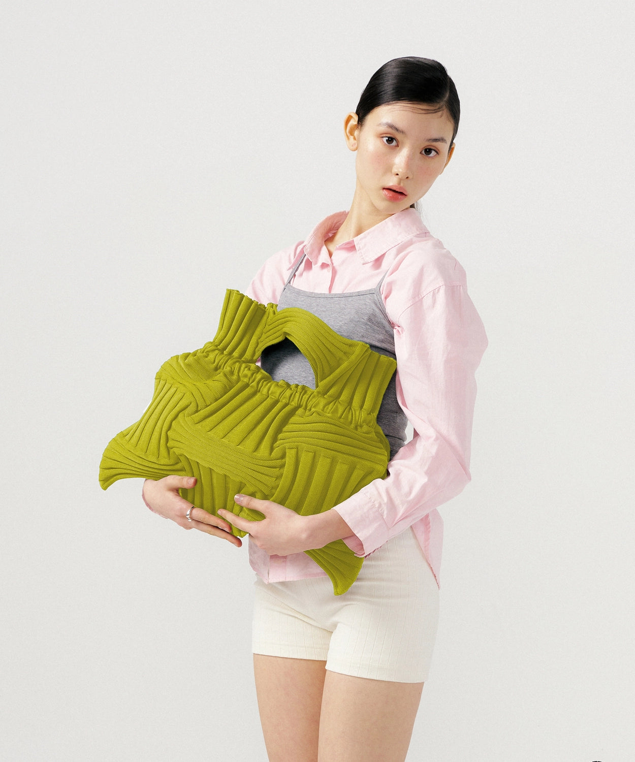 Big Bow Bag - Olive by PleatsMama