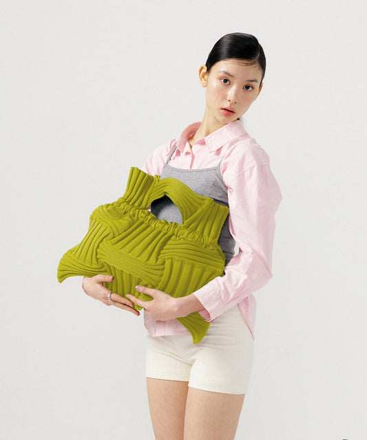 Big Bow Bag - Olive by PleatsMama
