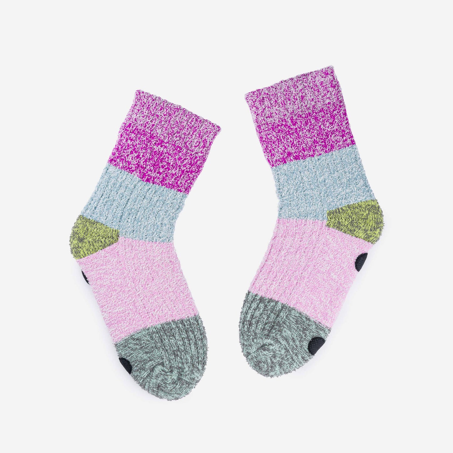 Color Band House Socks: Magenta Stone Blue by Verloop