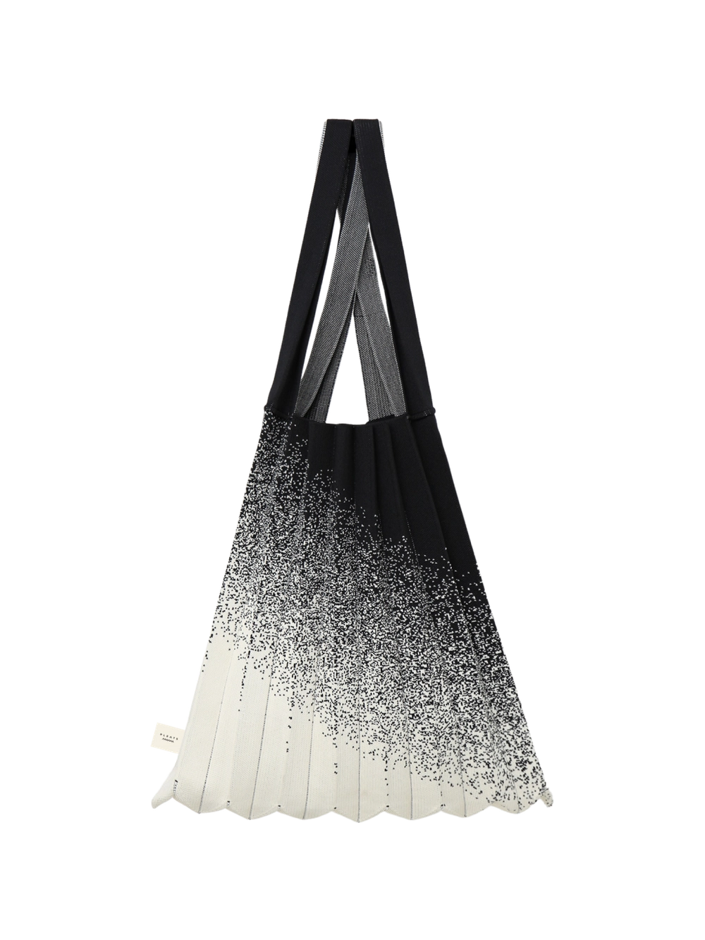 Shoulder Bag - White Black by PleatsMama