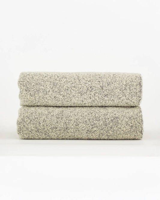 Wool Bouclé Throw Blanket  - Paris ivory by MoST