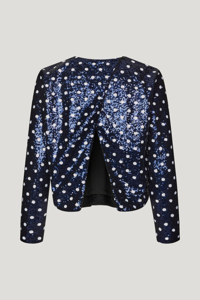 Jiza Top - Blue Dotted Sequins by Baum und Pferdgarten