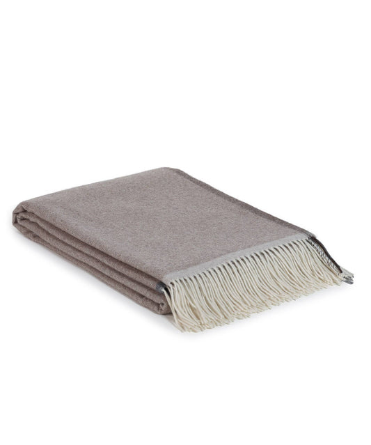Merino/Cashmere Throw Blanket Milano - Brown by MoST