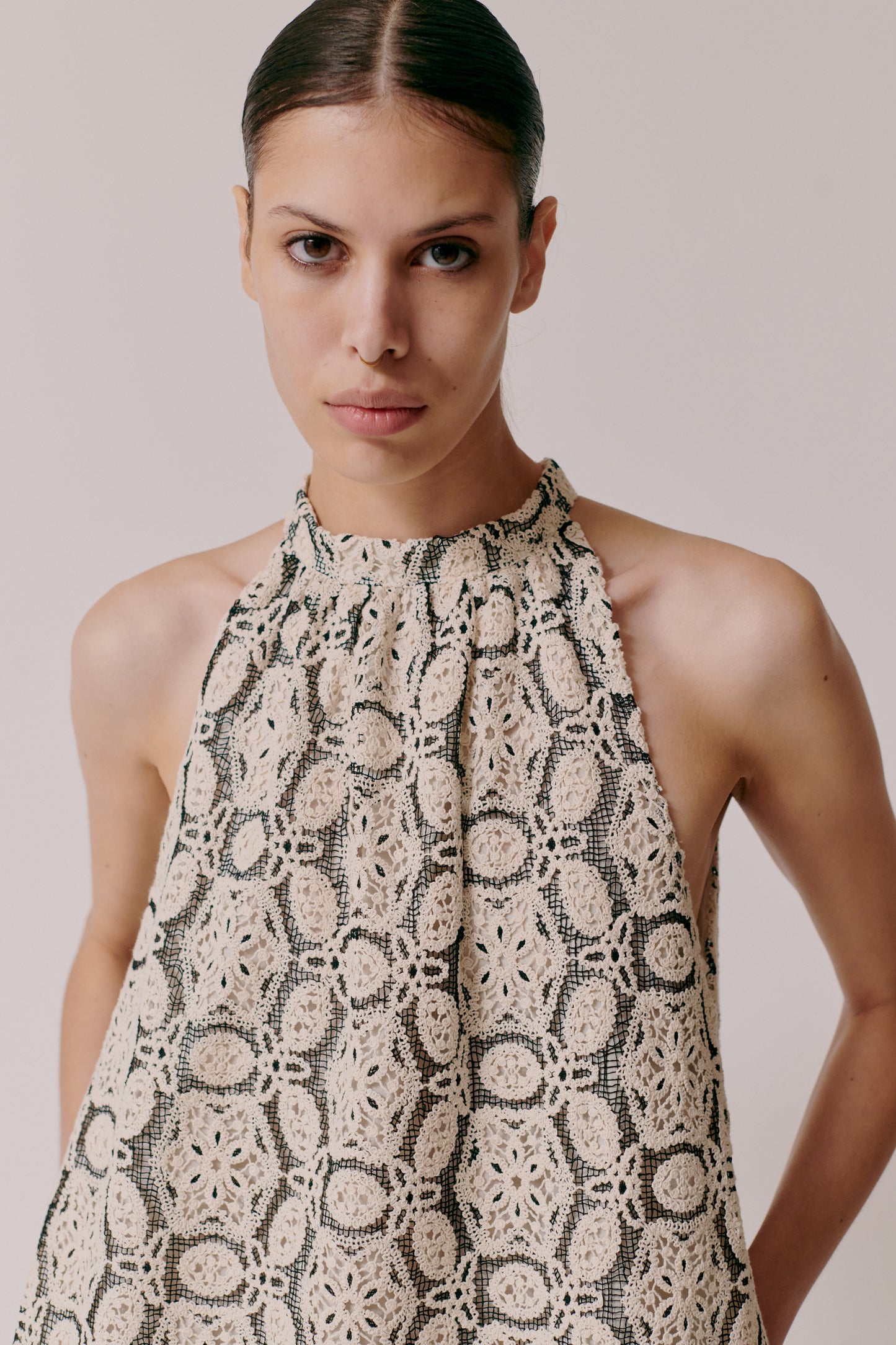 Emilie Dress - Creme Embroidered by Hofmann Copenhagen