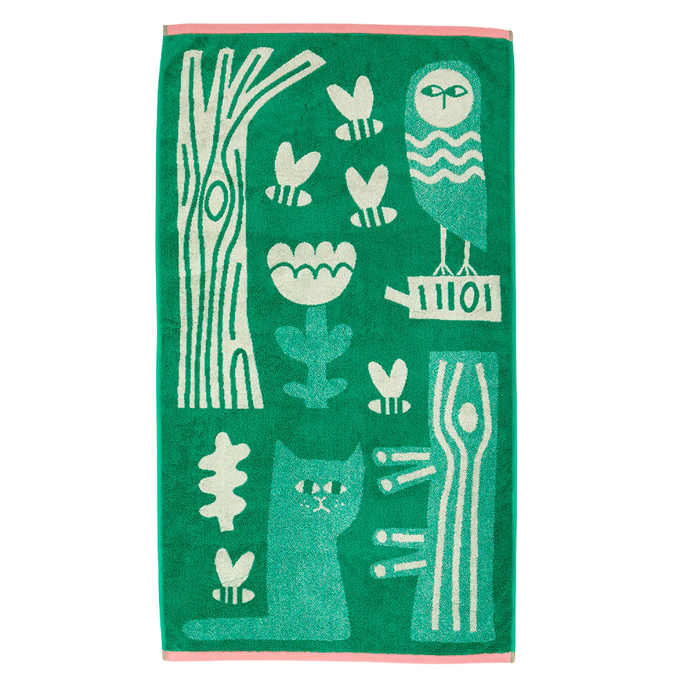 Birds and Bees Bath Towel - by Donna Wilson