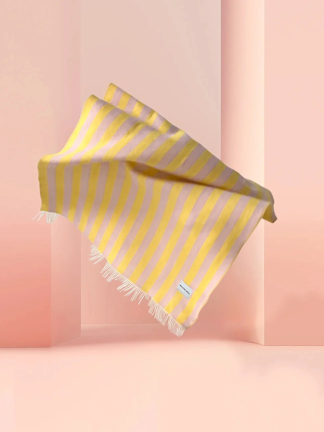 Candy Wrap Blanket - Pink Yellow by Maison Deux