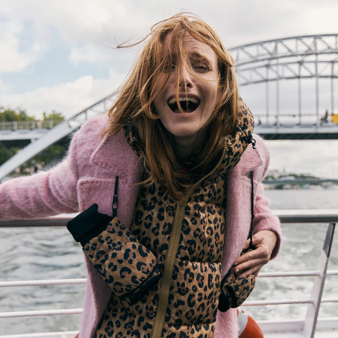 Convertible Mittens -Leopard by Fudoon