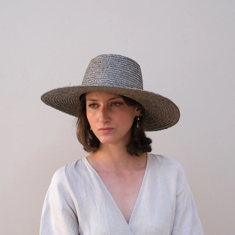 Lai Rafia Straw Hat - Lav Blue by Reinhard Plank