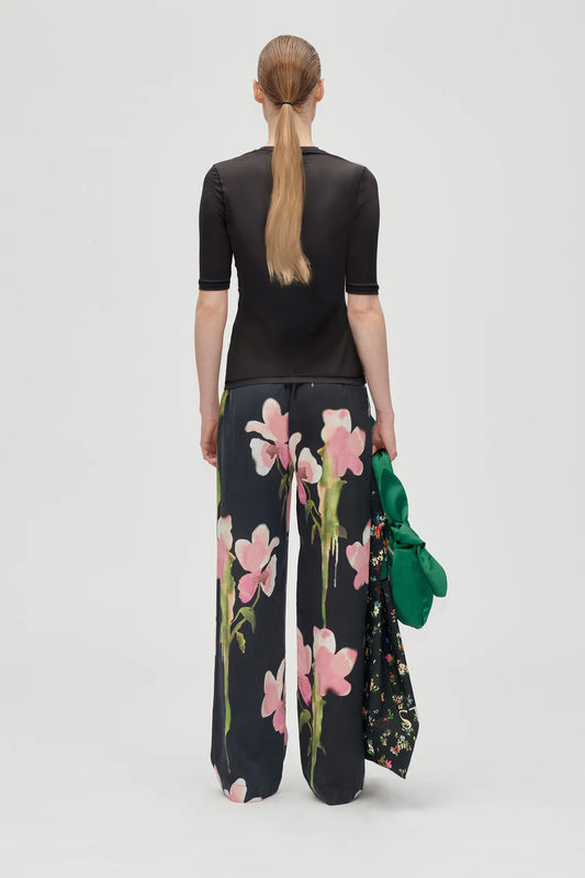 Elasticated Long Pants- Melting Flowers by Stine Goya