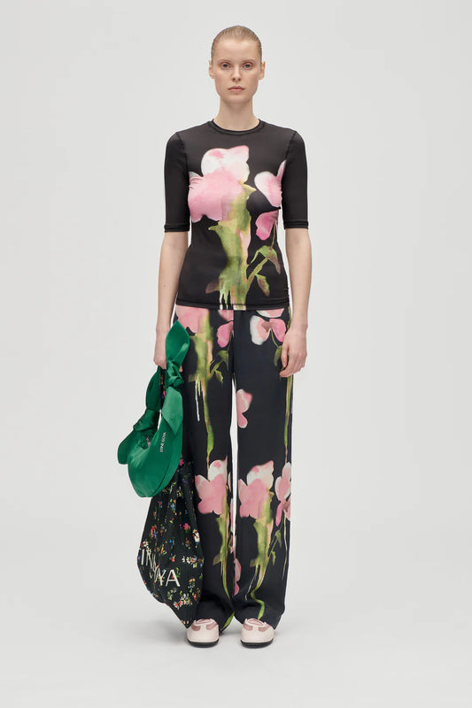 Elasticated Long Pants- Melting Flowers by Stine Goya