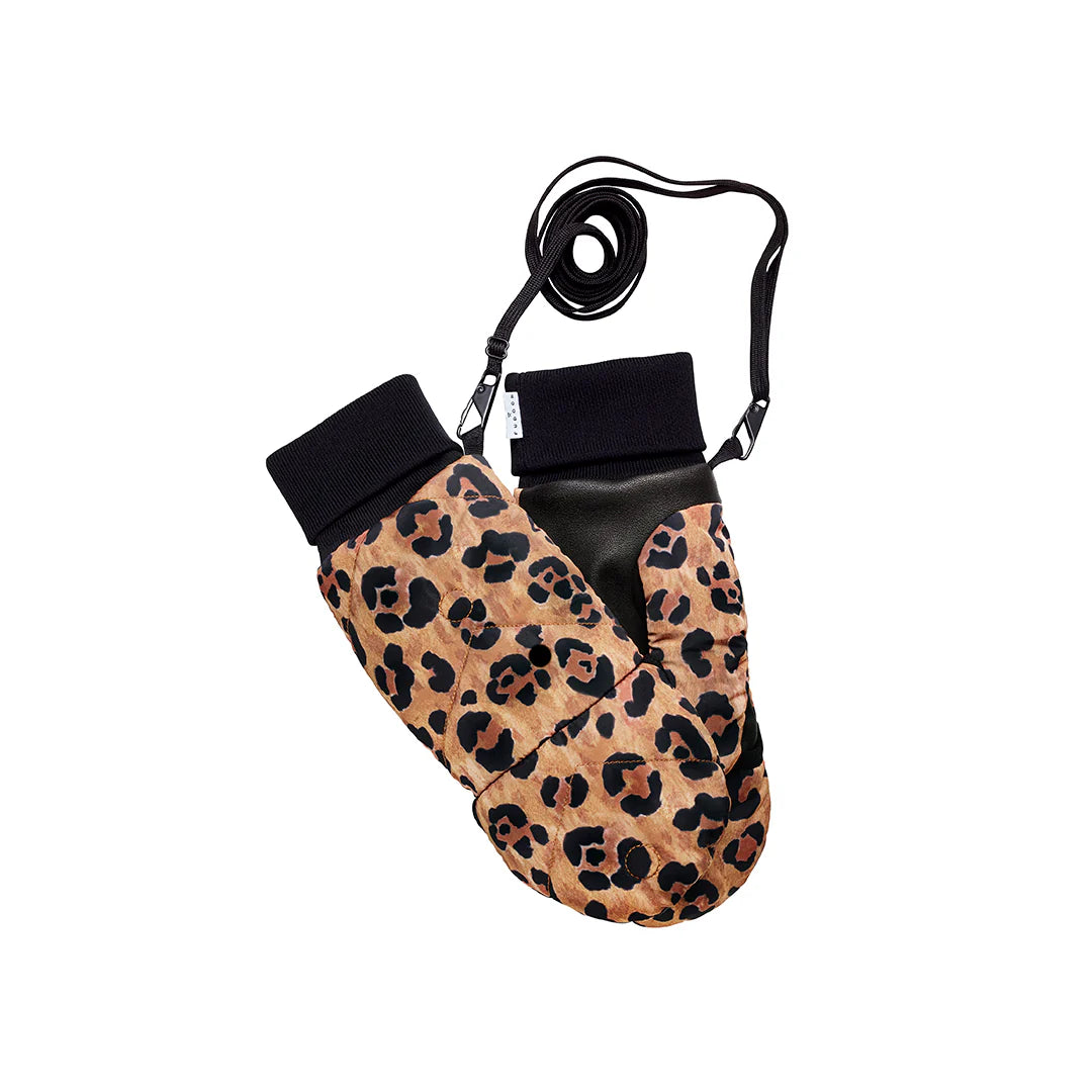 Convertible Mittens -Leopard by Fudoon
