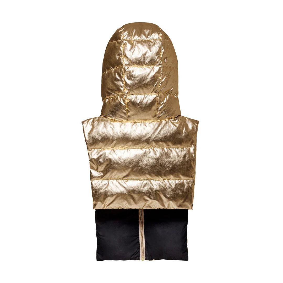 Reversible Pull-on Hood - Gold and Black by Fudoon