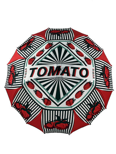 Tomato Umbrella - White Red Tomato Can by Henrik Vibskov