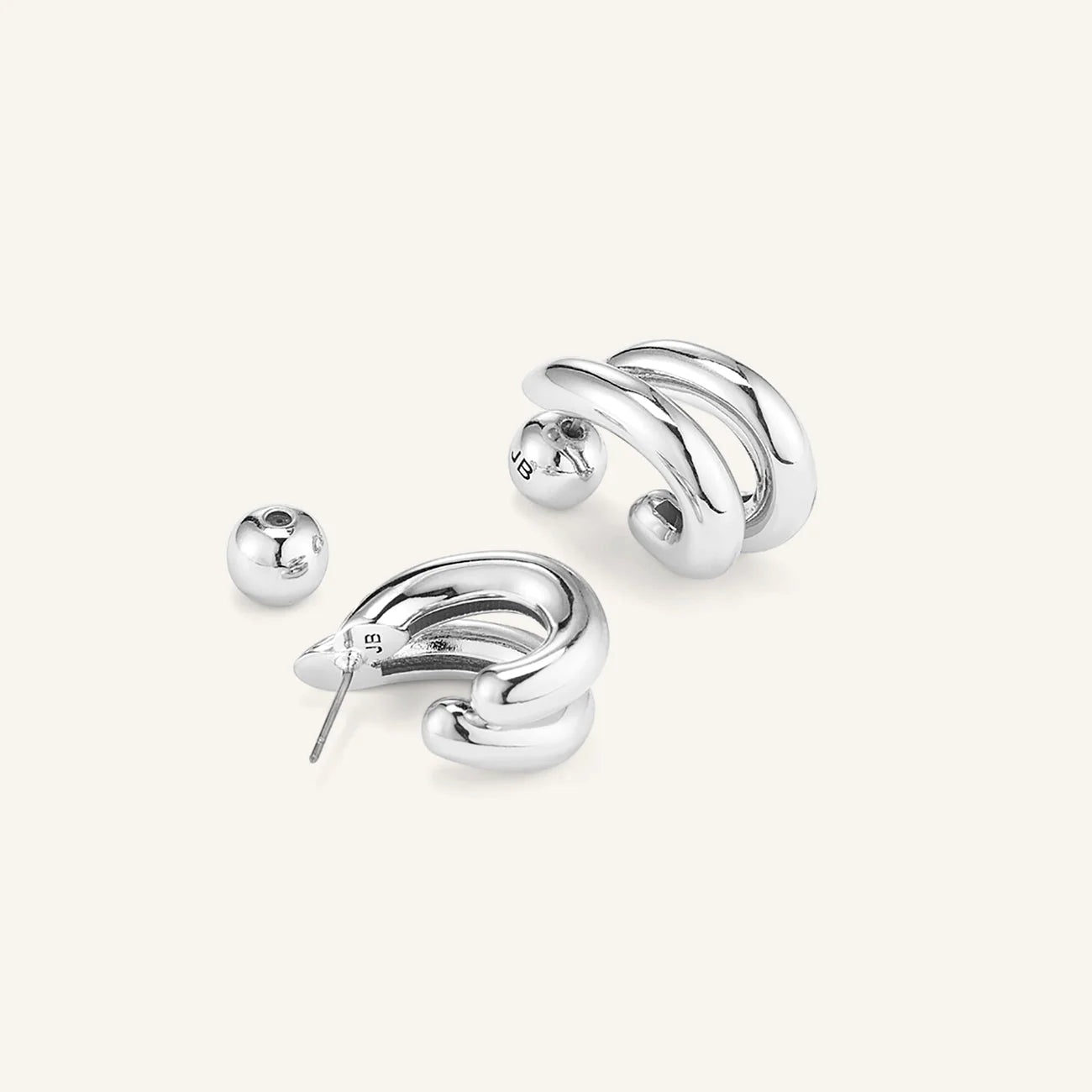 Florence Earrings - Silver by Jenny Bird
