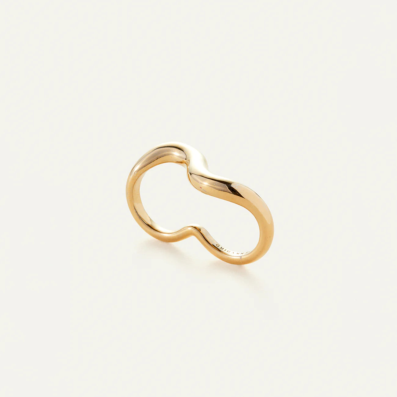 Ola Double Ring - Gold by Jenny Bird