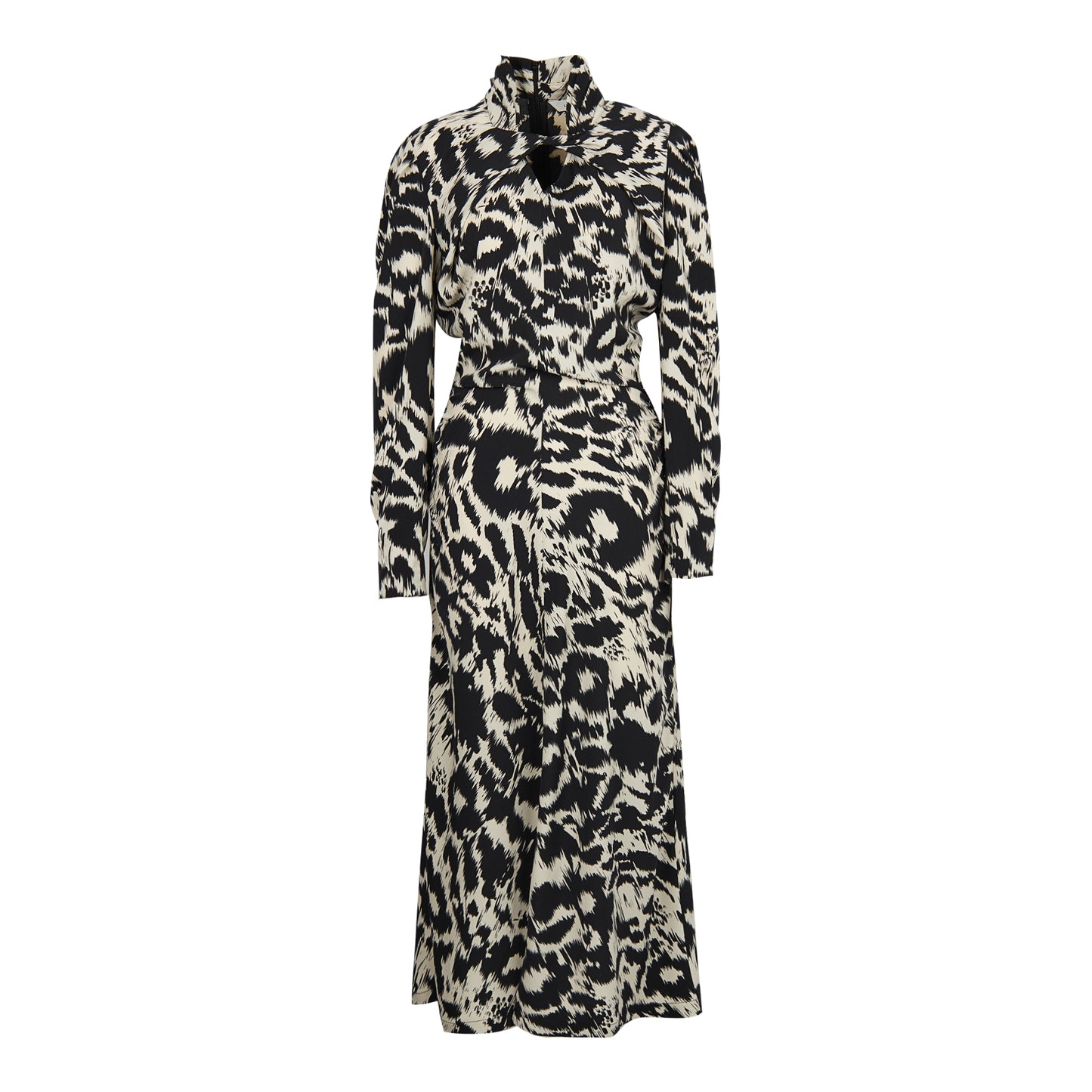 Leopard Print Twisted Dress by LVIR