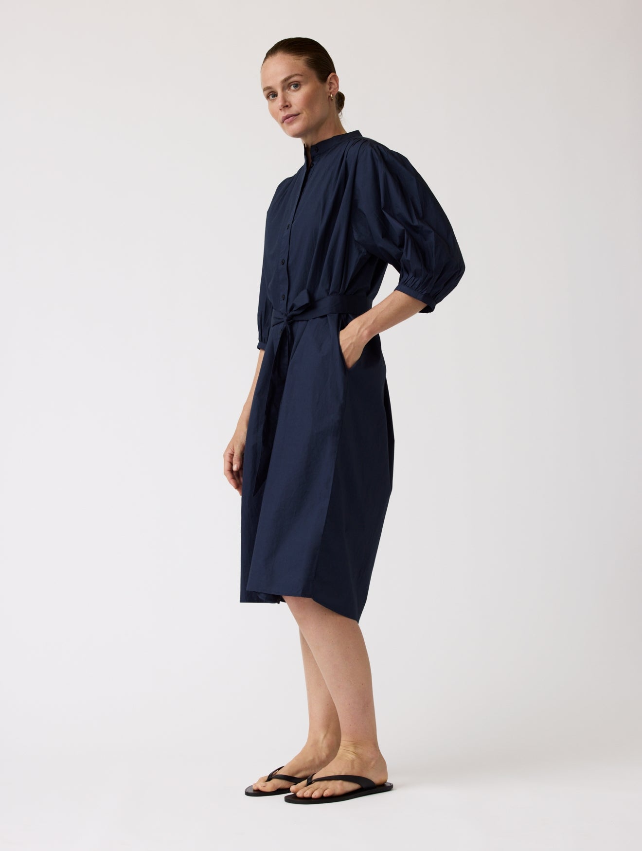 Camellia Dress - Navy Alchemist