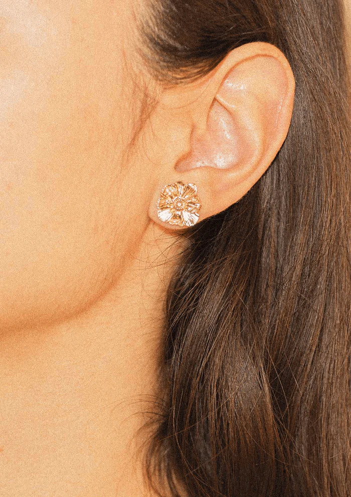 Wildflower Speckle Earrings - Gold by House of Vincent