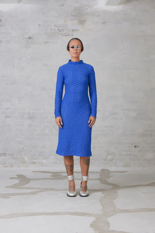 Bubble Wrap Dress - Web Blue by Henrik Vibskov