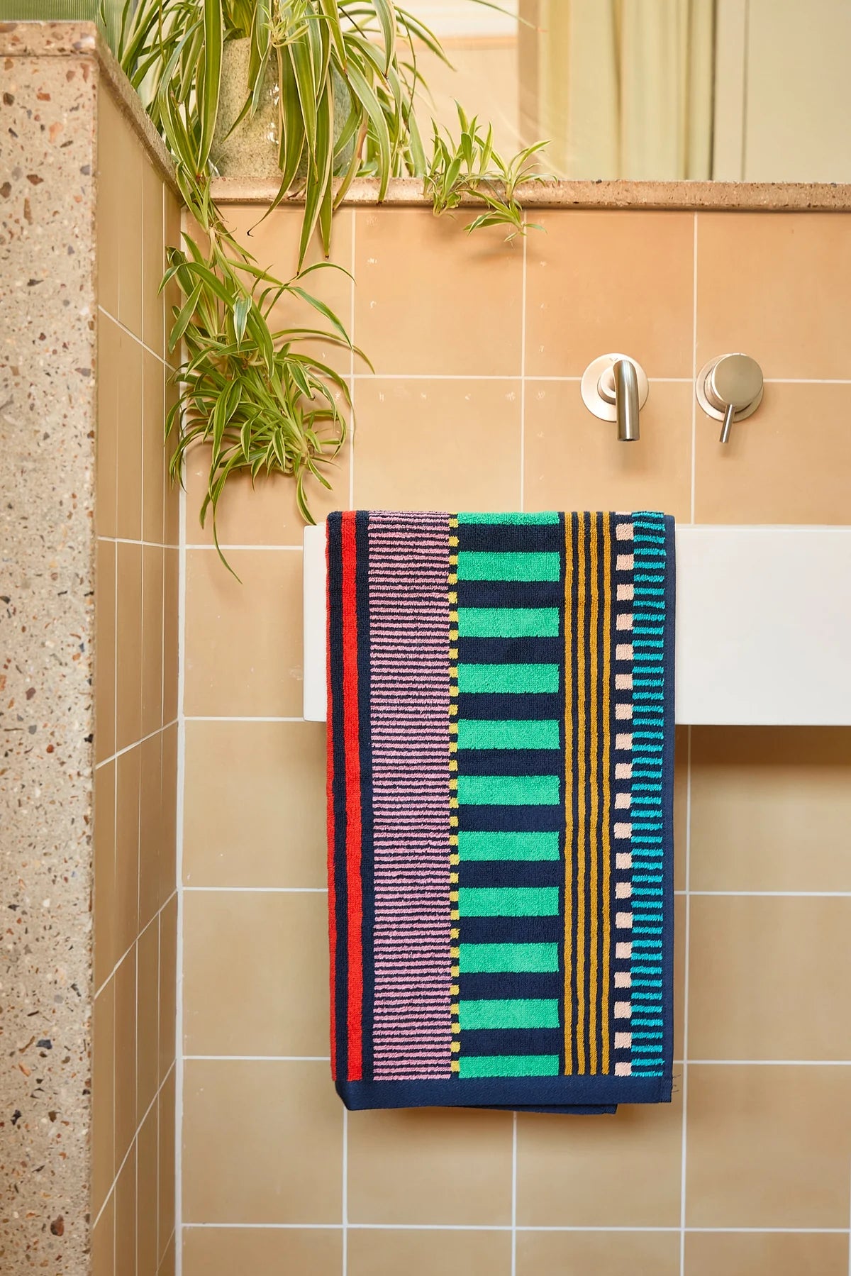 Multi Stripe Hand Towel - by Donna Wilson