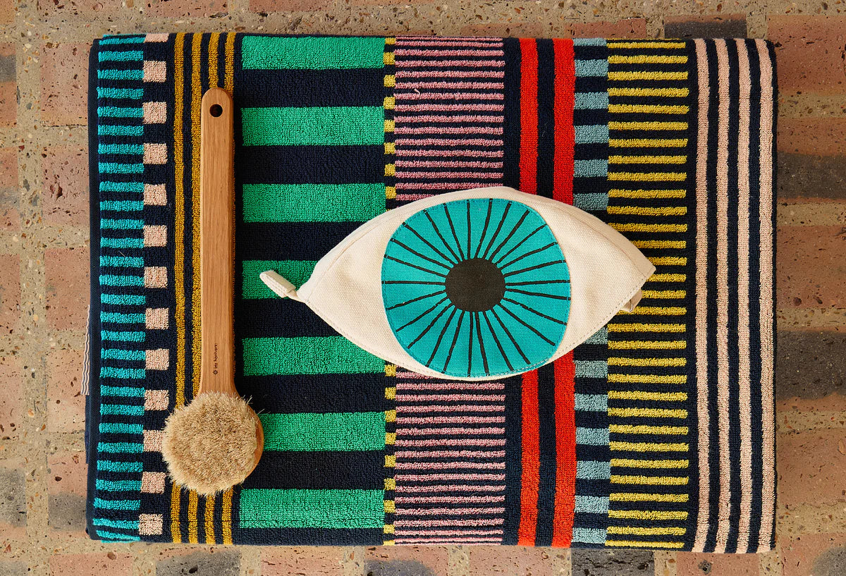 Multi Stripe Bath Towel - by Donna Wilson
