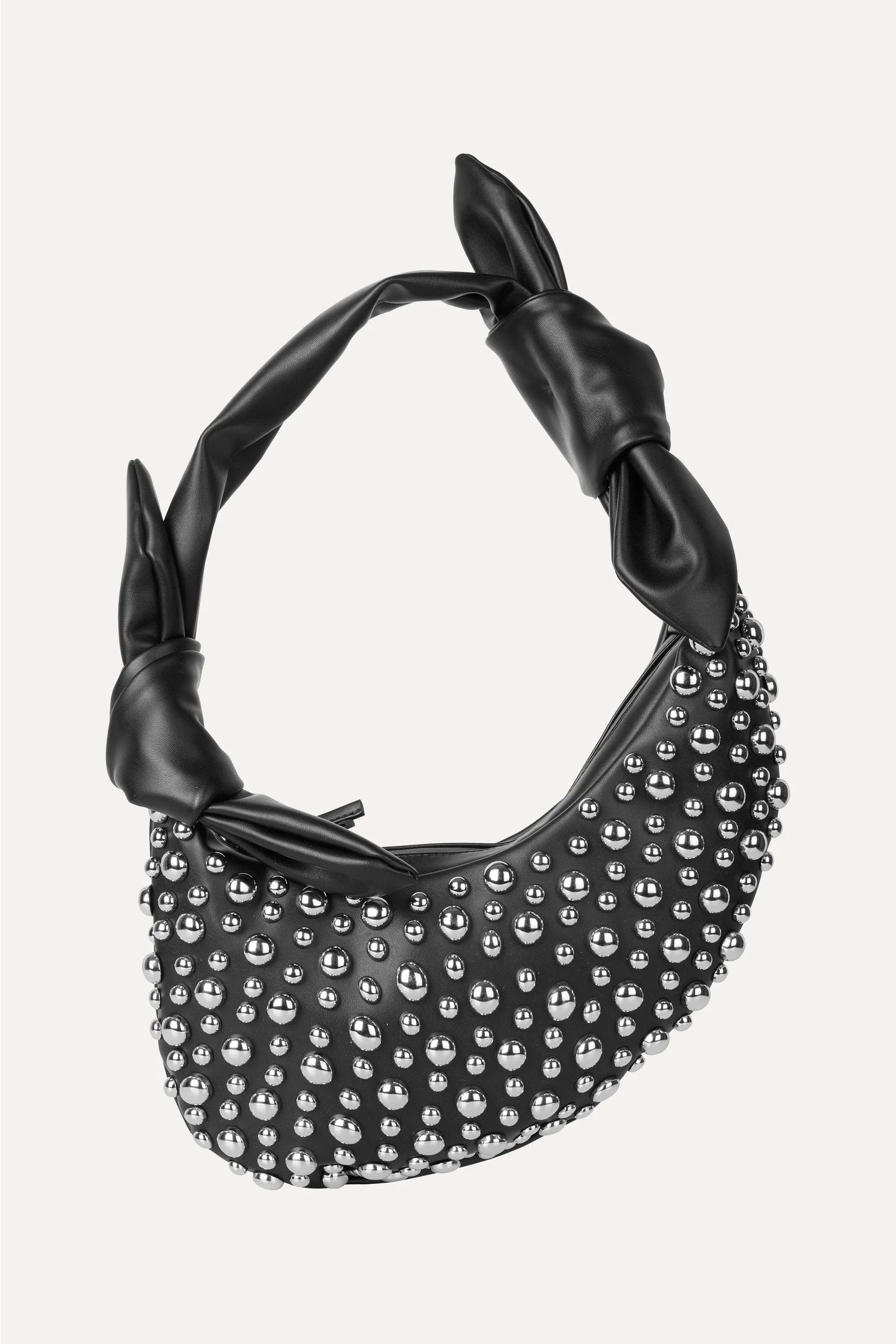 Studded Knotted Satchel - Black by Stine Goya