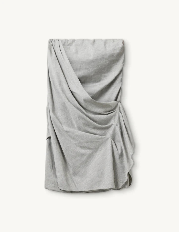 Gabriel Cocktail Dress - Light Grey by The Garment