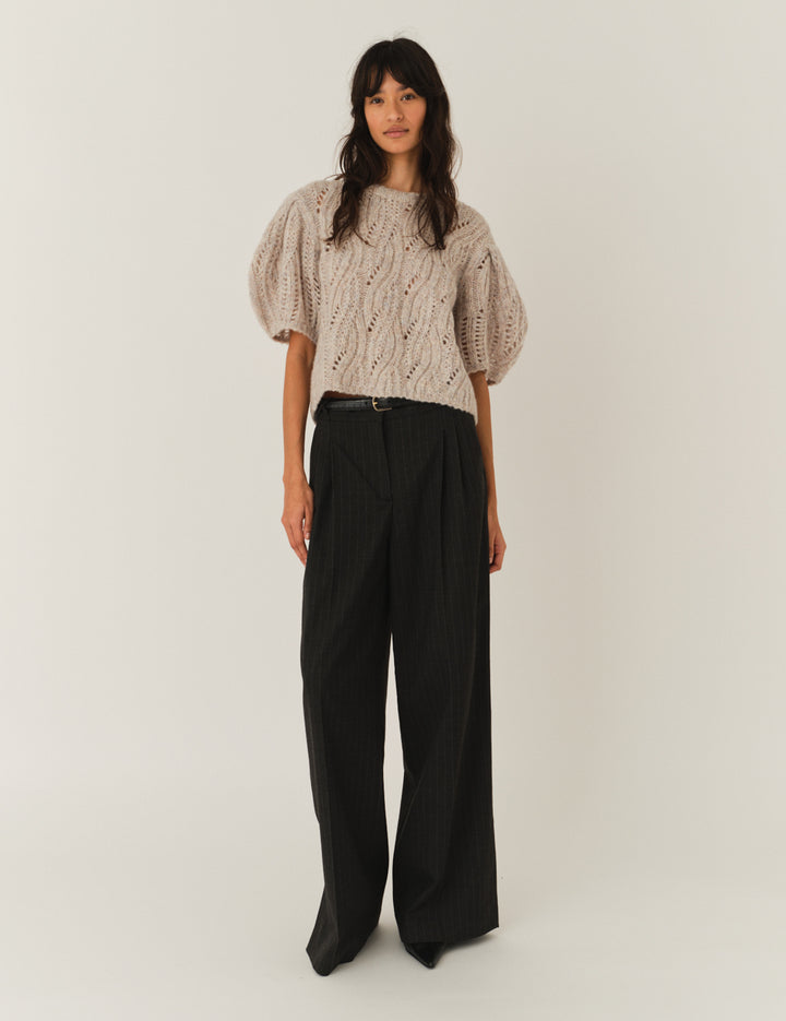 Valentina Sweater - Taupe Melange by The Garment