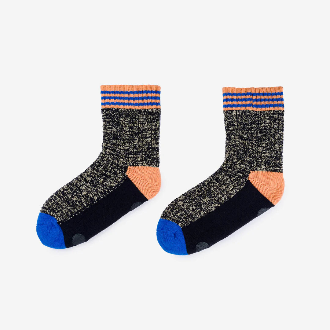 Varsity Knit House Socks - Black by Verloop