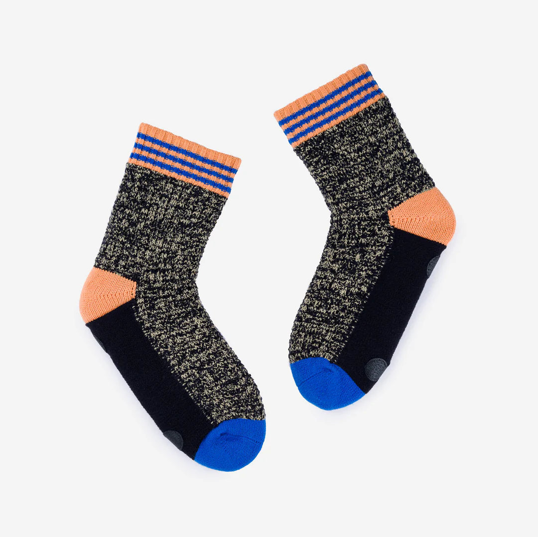 Varsity Knit House Socks - Black by Verloop