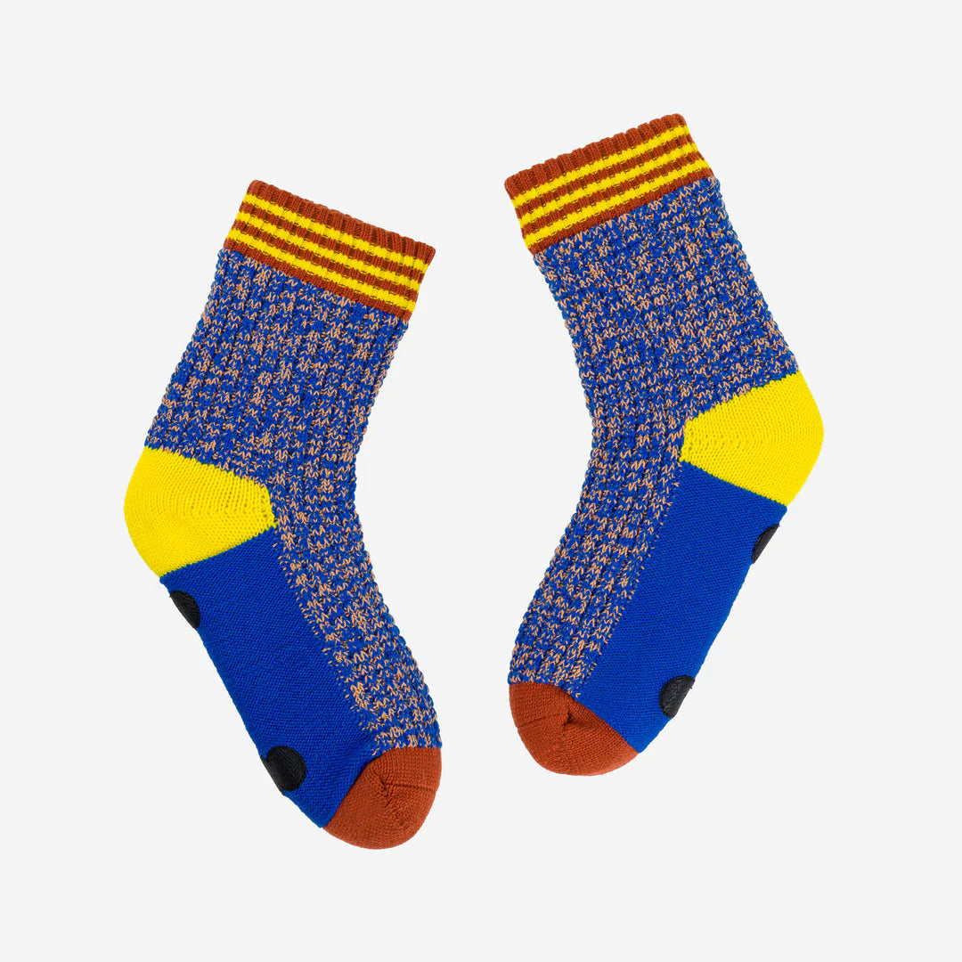 Varsity Knit House Socks - Cobalt by Verloop