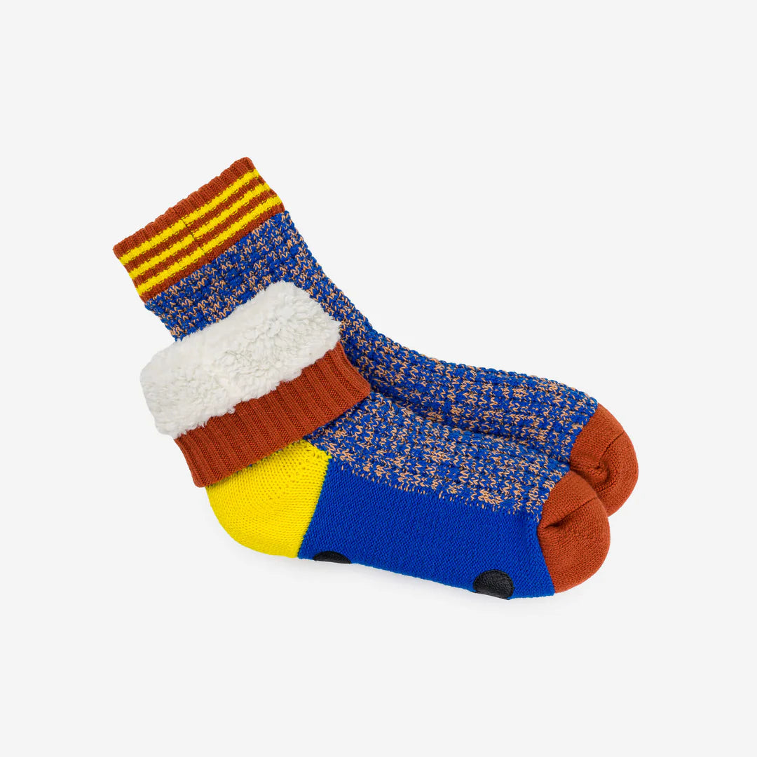 Varsity Knit House Socks - Cobalt by Verloop